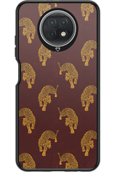 Burgundy Leopard Pattern - Xiaomi Redmi Note 9T 5G