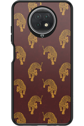 Burgundy Leopard Pattern - Xiaomi Redmi Note 9T 5G