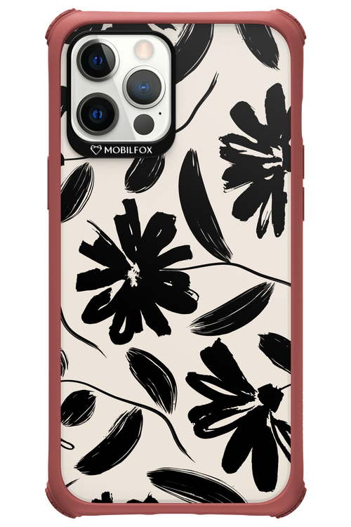 Monochrome Flowerss - Apple iPhone 12 Pro Max