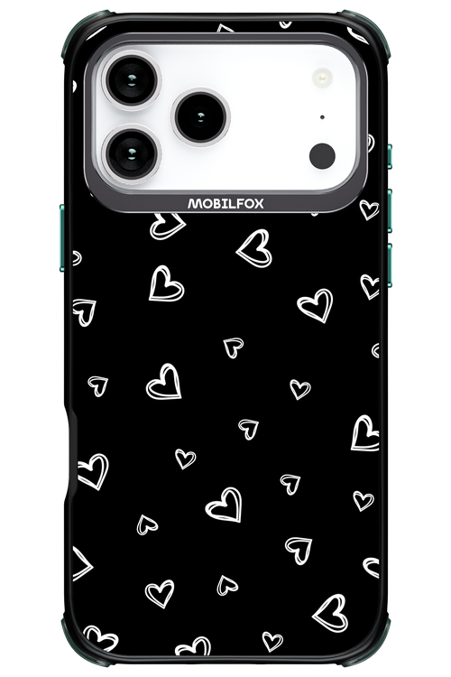 Monochrome Hearts 2.0 - Apple iPhone 17 Pro Max