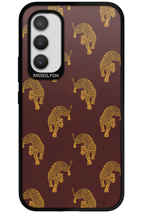 Burgundy Leopard Pattern - Samsung Galaxy A34