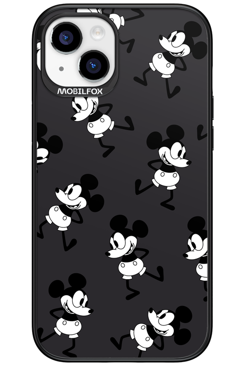 Iconic Mouse (antracite pattern) - Apple iPhone 15 Plus