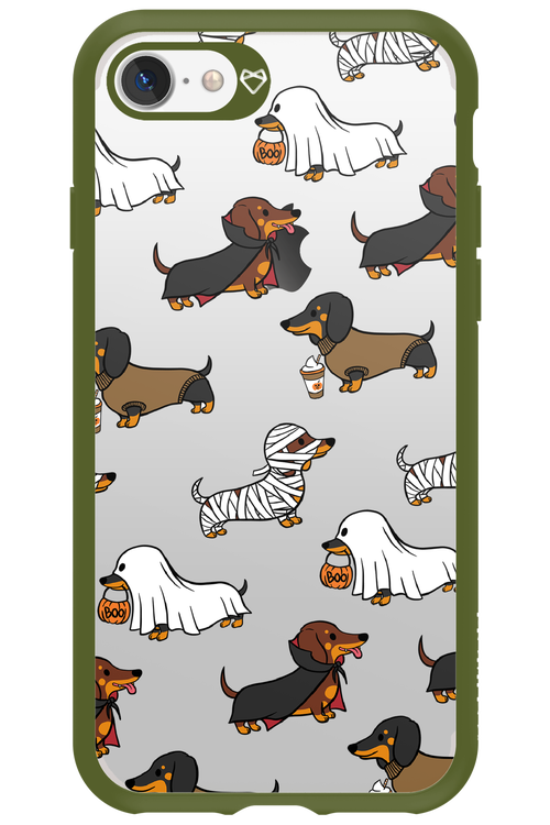 Scary Dachshund (Transparent) - Apple iPhone 7