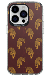 Burgundy Leopard Pattern - Apple iPhone 14 Pro