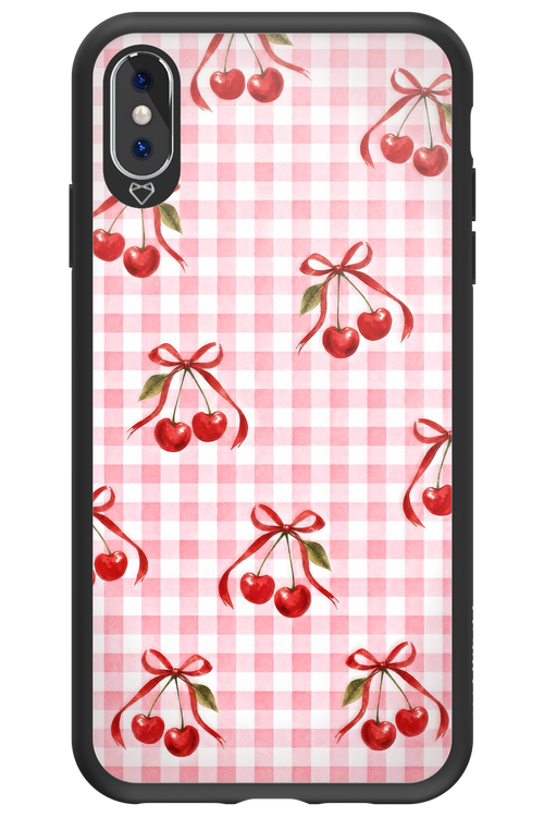 Pink Cherry Checked 2.0 - Apple iPhone XS Max