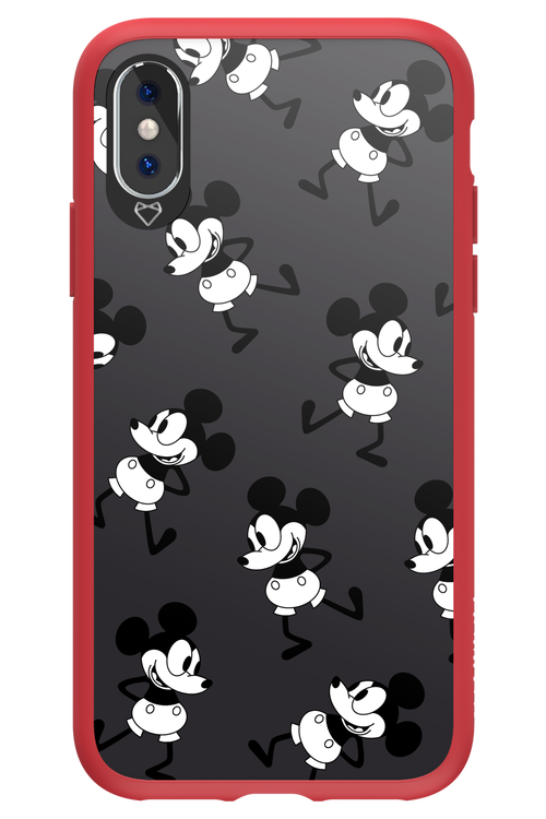 Iconic Mouse (antracite pattern) - Apple iPhone X