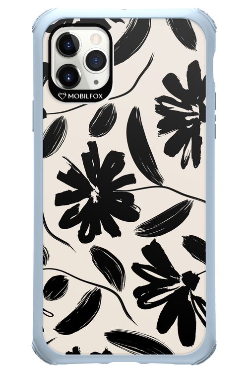 Monochrome Flowerss - Apple iPhone 11 Pro Max