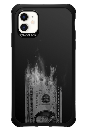 Money Burn B&W - Apple iPhone 11