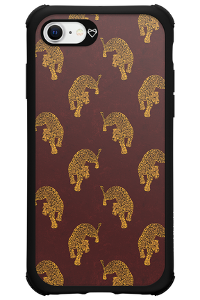 Burgundy Leopard Pattern - Apple iPhone 8