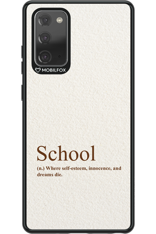 Schoool - Samsung Galaxy Note 20