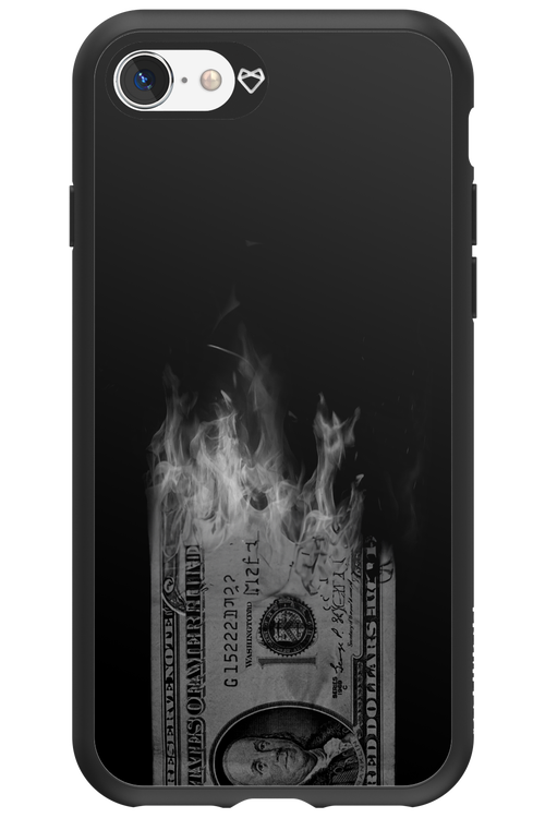 Money Burn B&W - Apple iPhone SE 2020